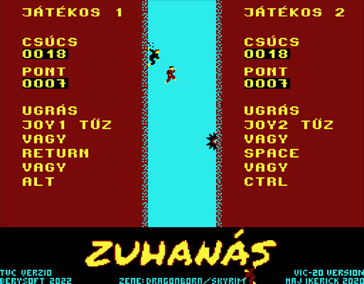 ZUHANÁS - kép a játékból